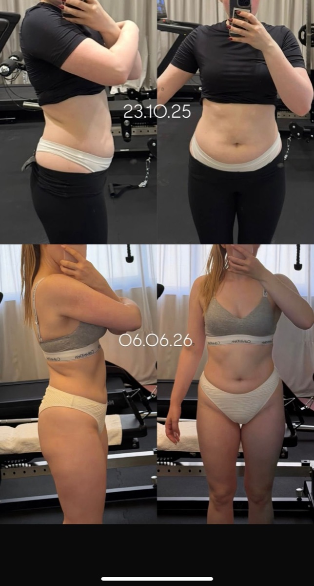 Client progress collage